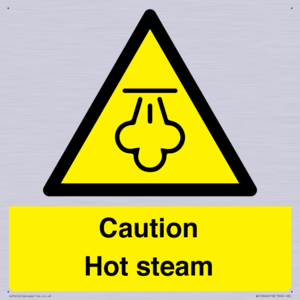 Caution Hot steam